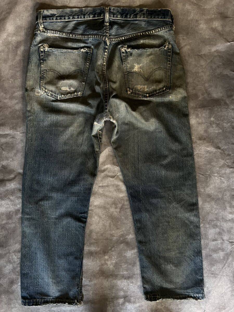 60s LEVI'S 505 BigE （ビッグE）希少脇割りレインボー雰囲気抜群個体神サイズヴィンテージ ビンテージオリジナル50166前期後期xx502606805の画像3