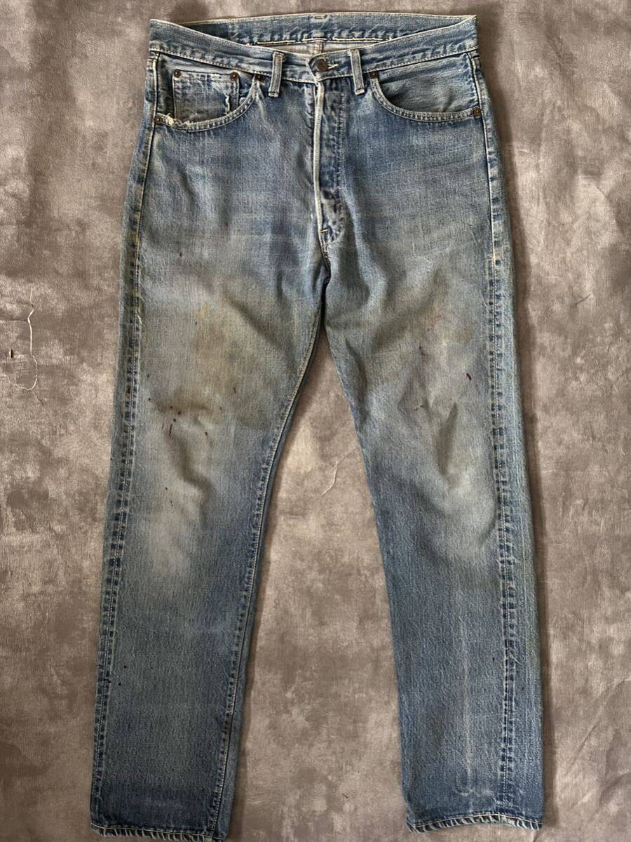 60s LEVIS 501 BIGE（ビッグE）Sタイプ初期（ボタン裏刻印2）玄人向きヴィンテージ ビンテージオリジナル赤耳66前期後期ダブルネームxx_画像1