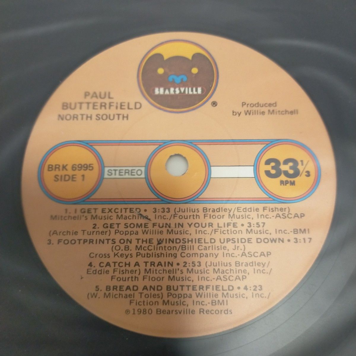 NM美盤 US ORG盤LP/PAUL BUTTERFIELD ポール・バターフィールド/North South/BRK-6995