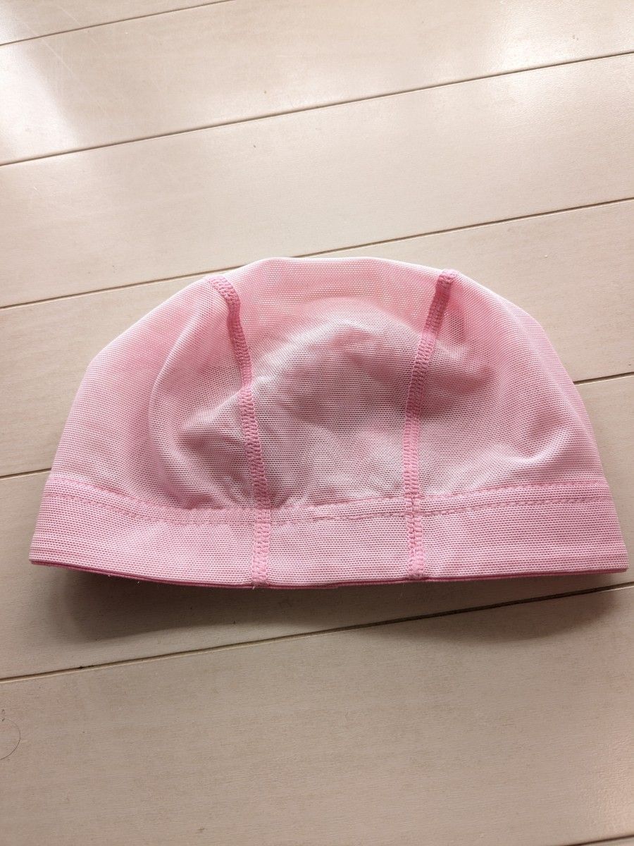 スイムキャップ 水泳帽 M キッズ 子供 ピンク スイミングキャップ