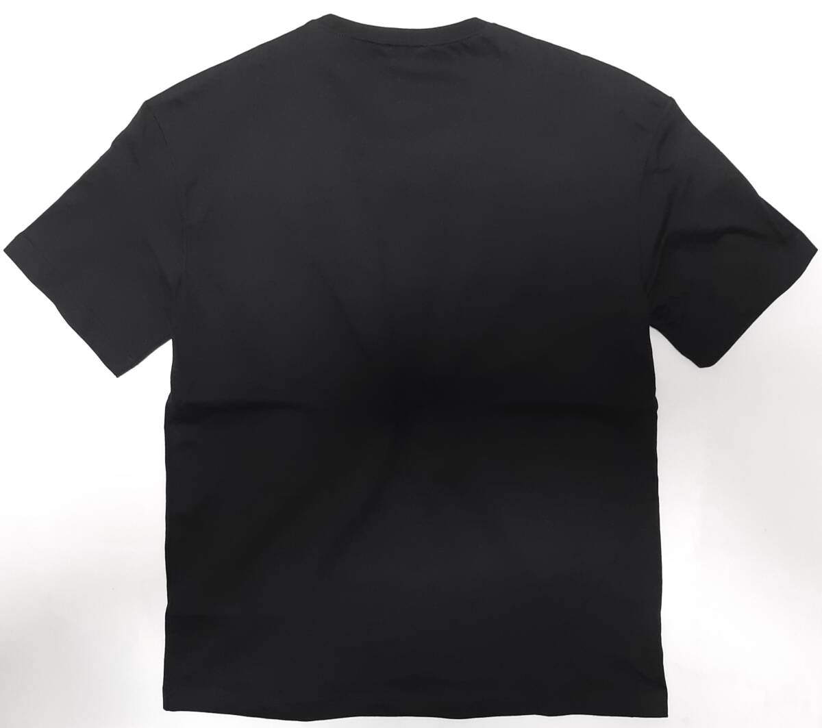 [新品] EA7 / EMPORIO ARMANI　ビッグ刺繍ロゴ入り【メンズ・ジャージ半袖Tシャツ】◆2023年春夏モデル　サイズ：M(48相当)　◆色：黒_画像2