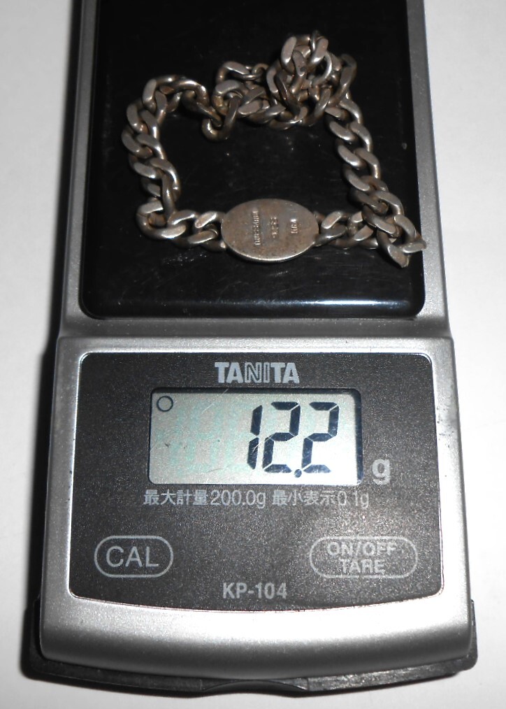 TRUSSARDI Trussardi 925S/K18 печать браслет примерно 12.2g серебряный аксессуары серебряный 