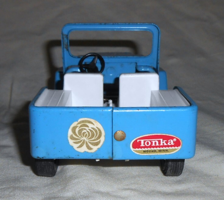 Tonka トンカ JEEP ジープ 車長約15.5cm ブリキ 玩具 車おもちゃ ミニカー 昭和レトロ_画像5