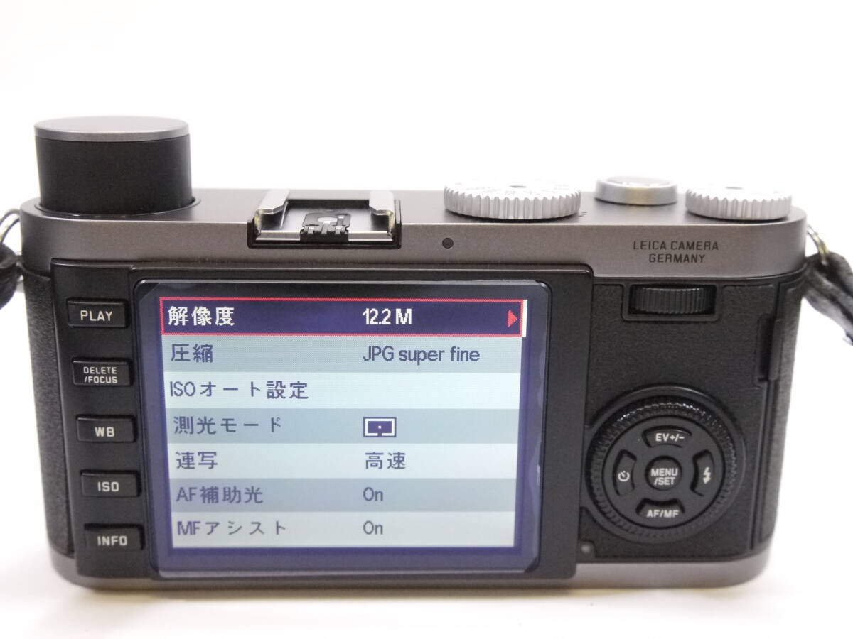 【極美品】◎Leica ライカ X-1 スチールグレー（元箱・取説・ケース・グリップ付）の画像4