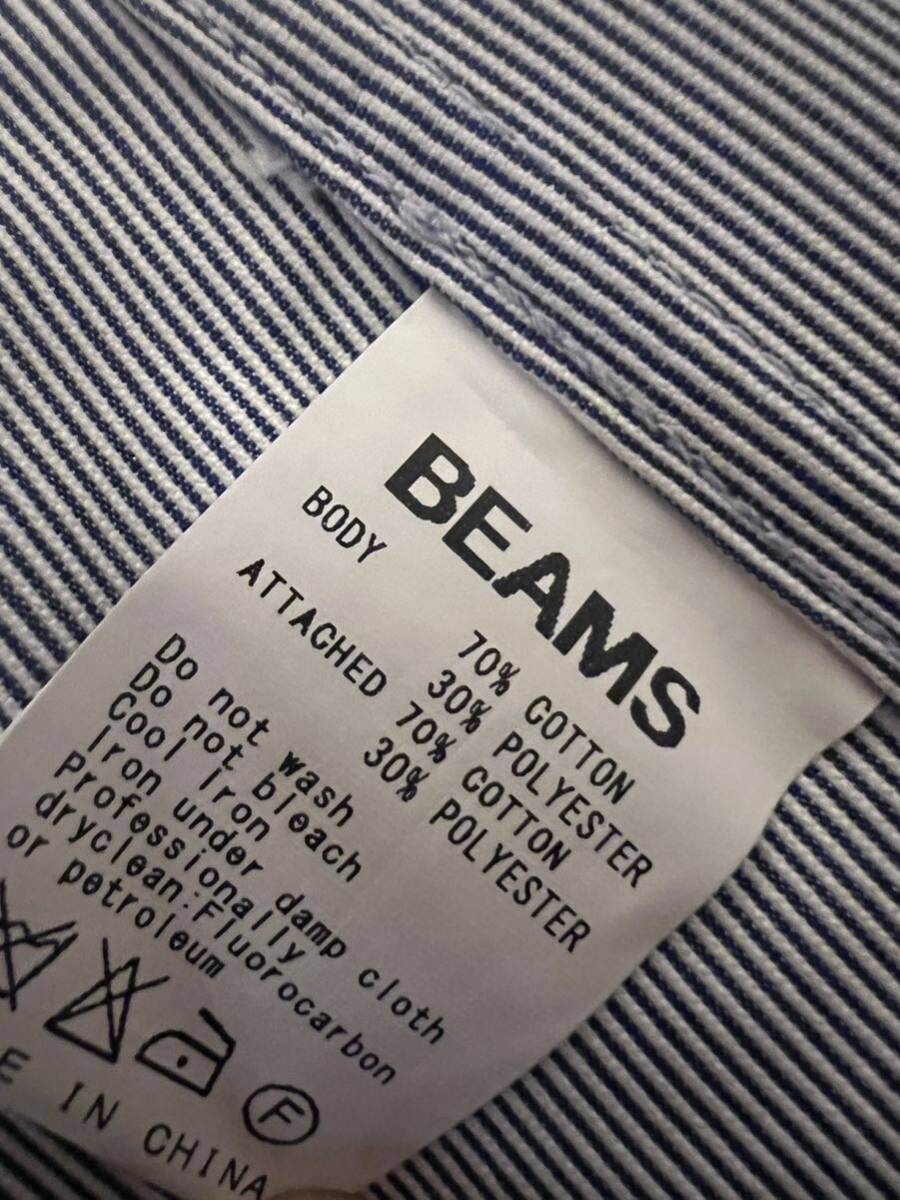 BEAMS ビームス メンズ サマージャケット ストライプ L_画像4