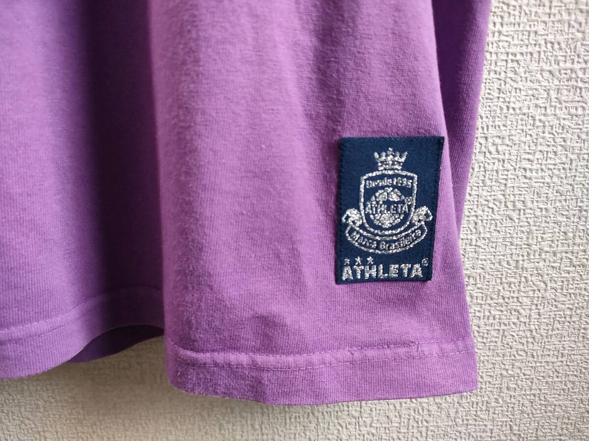 アスレタ ATHLETA プリントTシャツ（半袖）紫 sizeL 中古の画像4