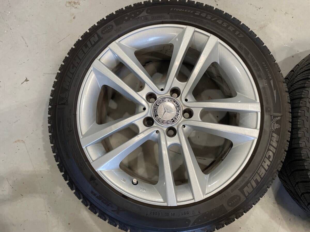 1円スタート売り切り！手渡し可！ヤナセ ユーロフォルシュ 17インチ！17×8J INSET48 PCD112 245/45R17 MICHELIN X-ICE！ベンツW212等にの画像5