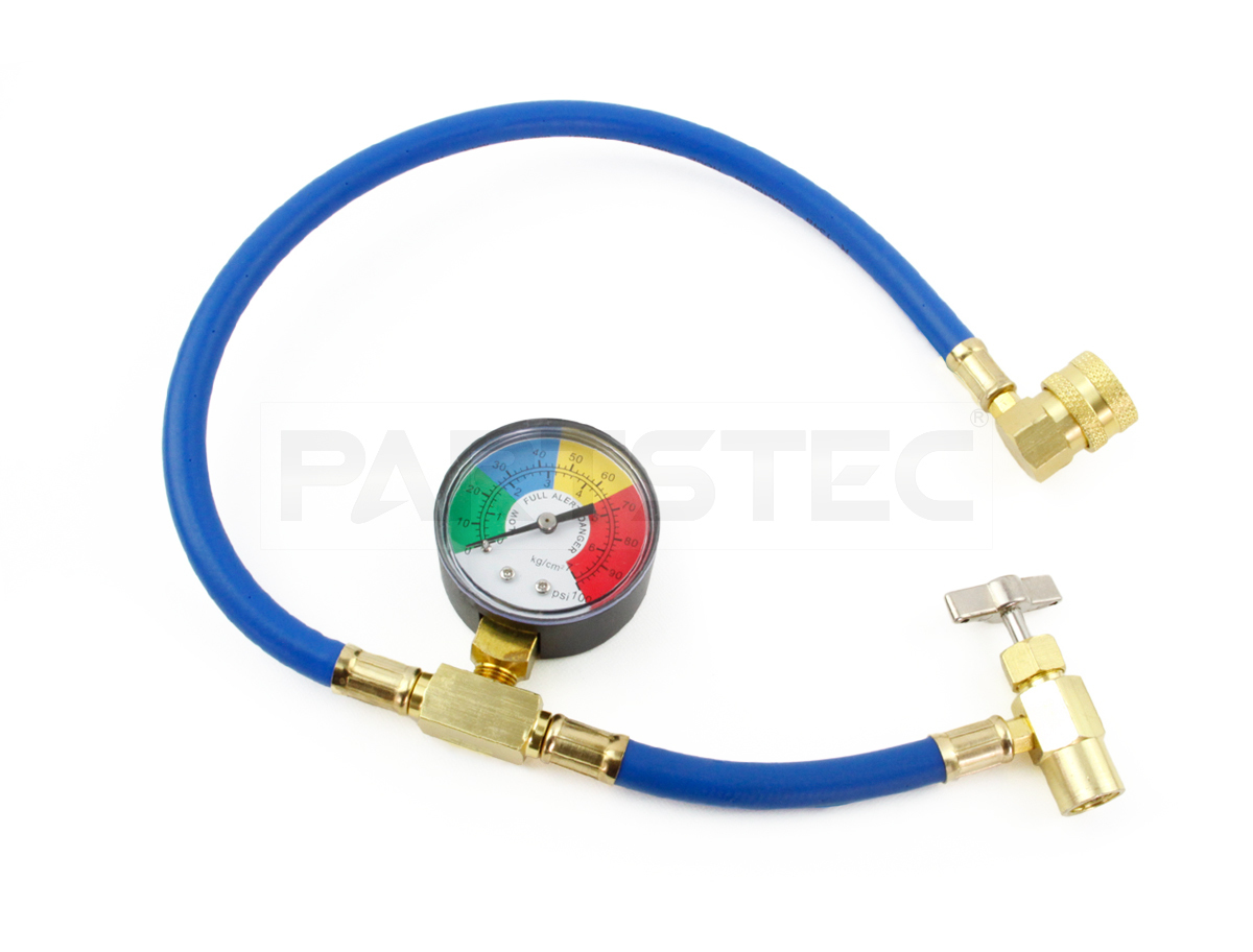  gauge attaching air conditioner gas Charge hose R134a1 long hose 60cm service can valve(bulb) Quick coupler car air conditioner / 7-53 PP*