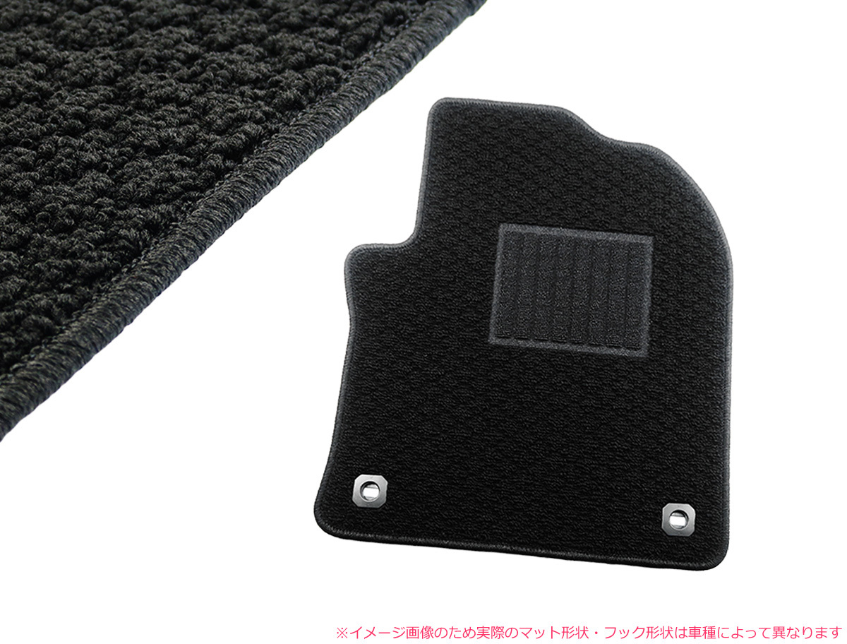 受注生産: ホンダ　シビック/シビックタイプR FD1/FD2　シビックハイブリッド FD3　ブラック/黒生地 フロアマット NF*_画像1