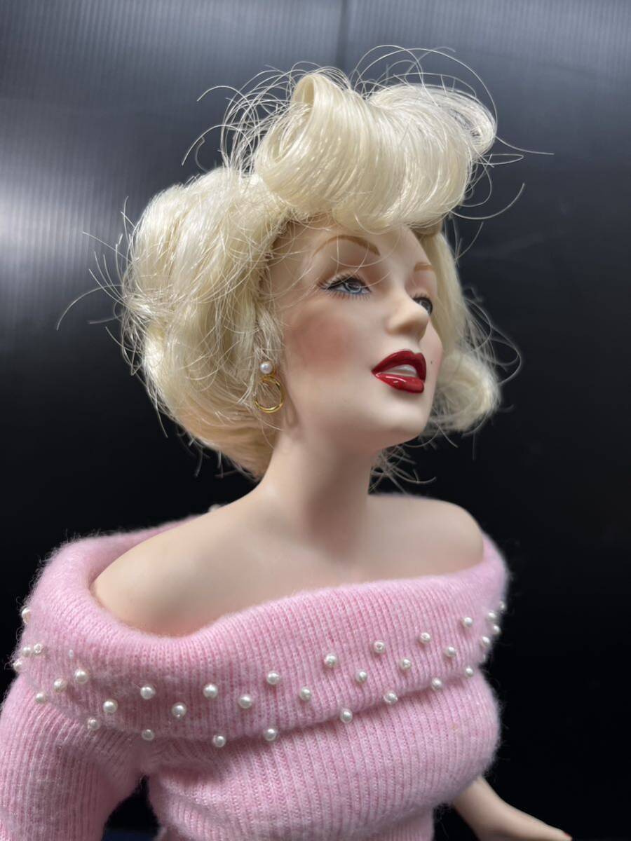 マリリンモンロー 普段着 特大 人形 フィギュア フランクリンミント セーター Franklin Mint Marilyn Monroe 48cm の画像6