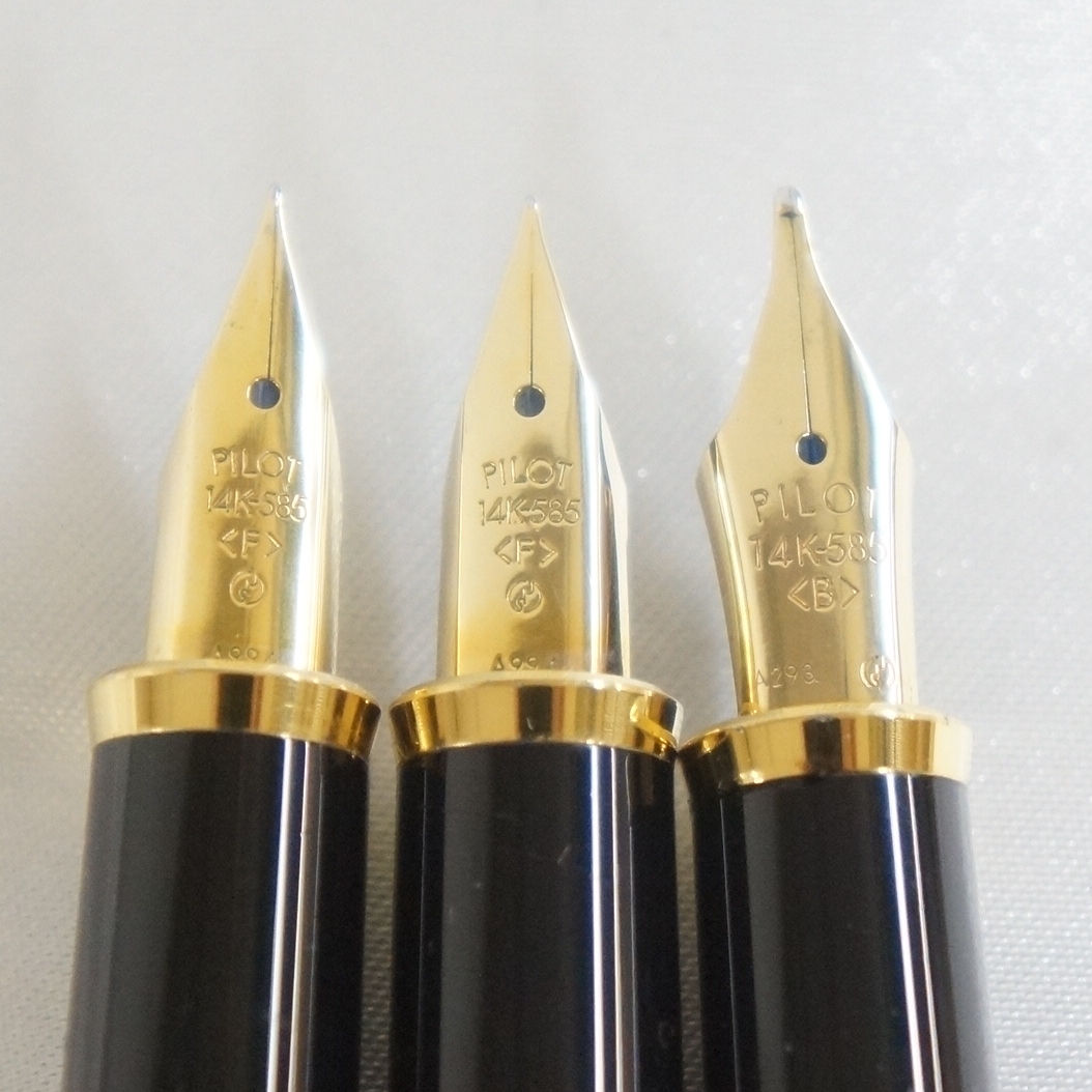 PLATINUM プラチナ ペン先14K PILOT パイロット ペン先14K-585 等 万年筆 6本 まとめてセット 筆記用具 展示品 7003306011_画像4