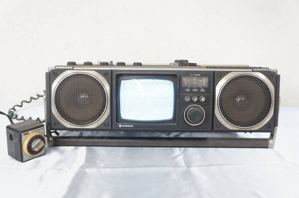 HITACHI 日立 Mark5 K-62 白黒テレビ ラジカセ ステレオ ラジオ カセットレコーダー 昭和レトロ 5904091421の画像1