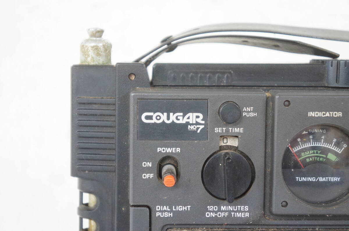National Panasonic ナショナル パナソニック COUGAR クーガー No.7 RF-877 BCL ラジオ 本体のみ 昭和レトロ 5904128011の画像2