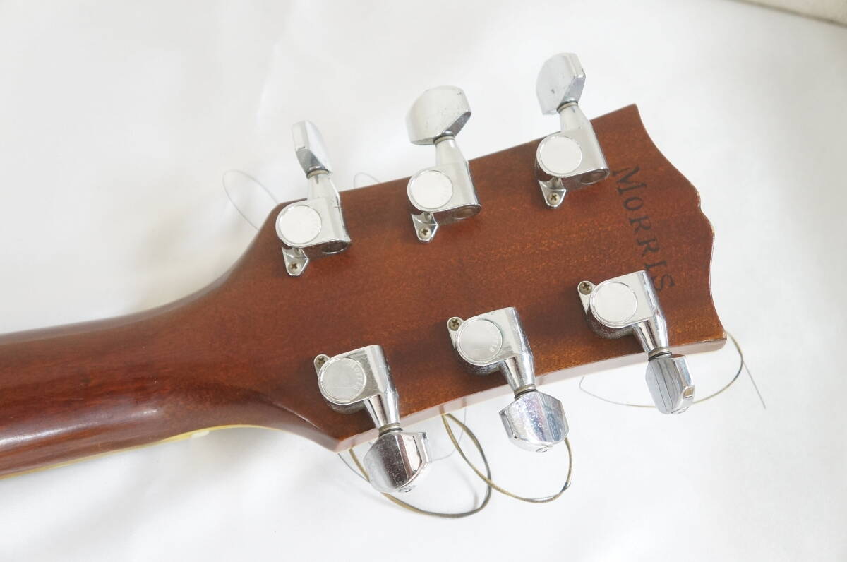 M.G.Morris モーリス MG-60 アコースティックギター 弦楽器 ハードケース付き 2204121741の画像6