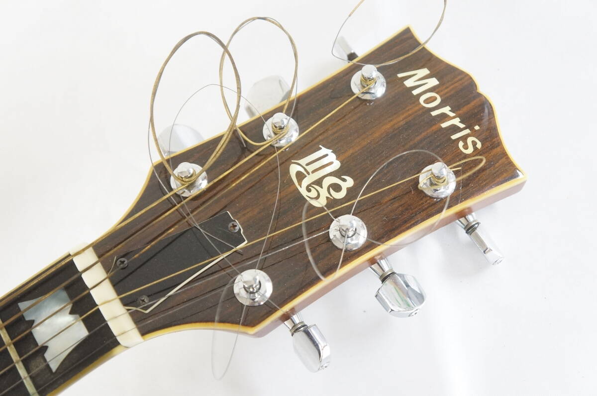 M.G.Morris モーリス MG-60 アコースティックギター 弦楽器 ハードケース付き 2204121741の画像4