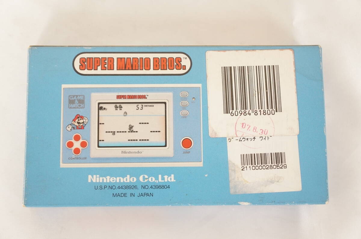 ② 動作品 Nintendo 任天堂 SUPER MARIO BROS スーパーマリオブラザーズ YM-105 GAME&WATCH ゲームウォッチ 箱 取説付き 4804196011の画像7