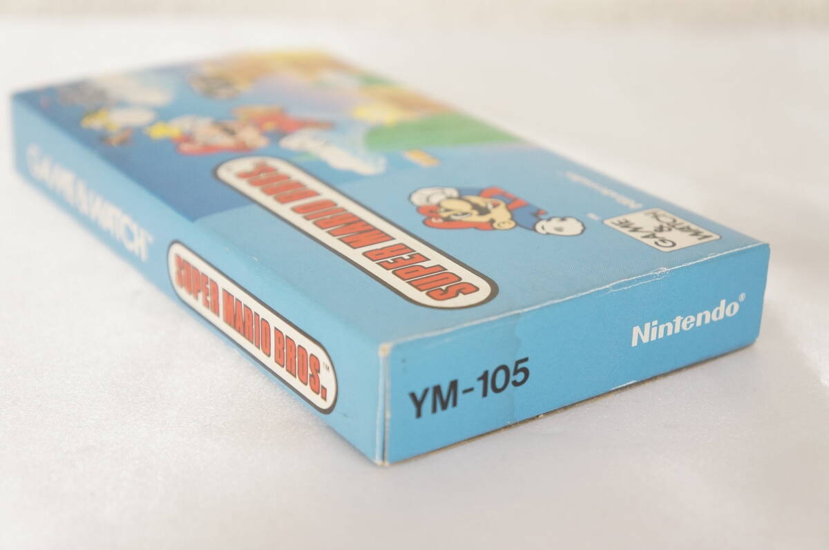 ② 動作品 Nintendo 任天堂 SUPER MARIO BROS スーパーマリオブラザーズ YM-105 GAME&WATCH ゲームウォッチ 箱 取説付き 4804196011
