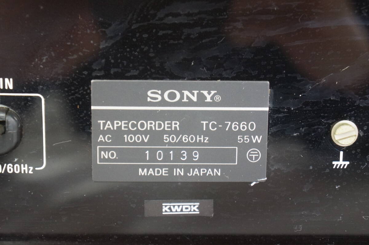 ④ SONY ソニー TC-7660 オープンリールデッキ テープレコーダー オーディオ機器 音響機器 5304171421_画像6