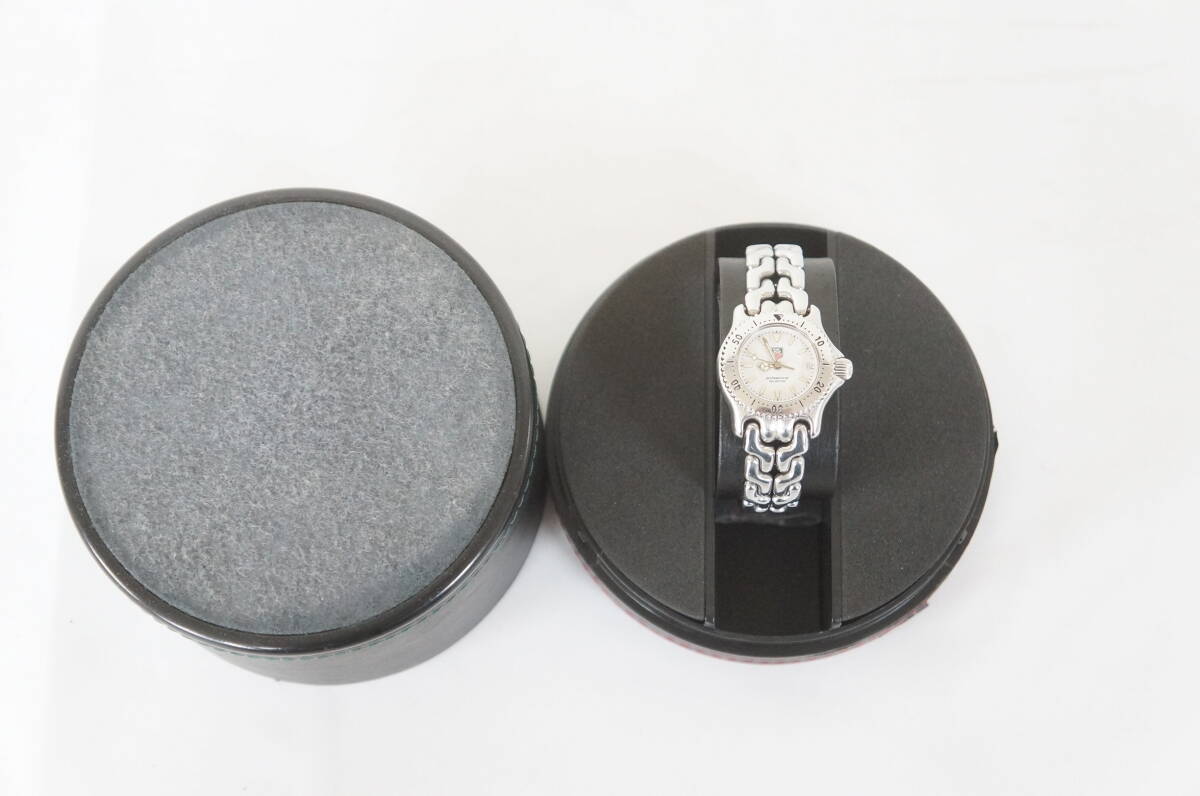 稼働品 TAG Heuer タグホイヤー プロフェッショナル 200M WG1412-0 デイト レディース クォーツ 腕時計 4504176031の画像1