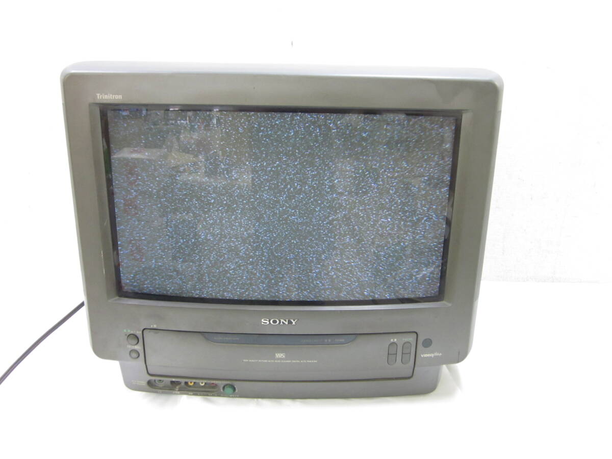 ① SONY ソニー KV-20VWS2 トリニトロンカラーテレビ ブラウン管テレビ ビデオ付き ジャンク 5903311621の画像2