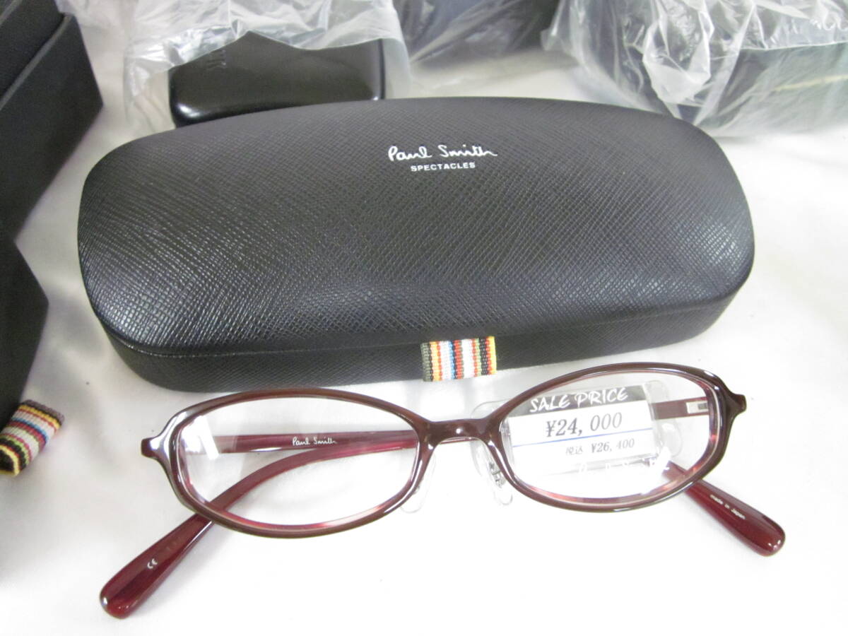 ⑧ Paul Smith POLICE low tenFURLA LANVIN etc. glasses frame case attaching 50 point together set dead stock stock goods 0604191011