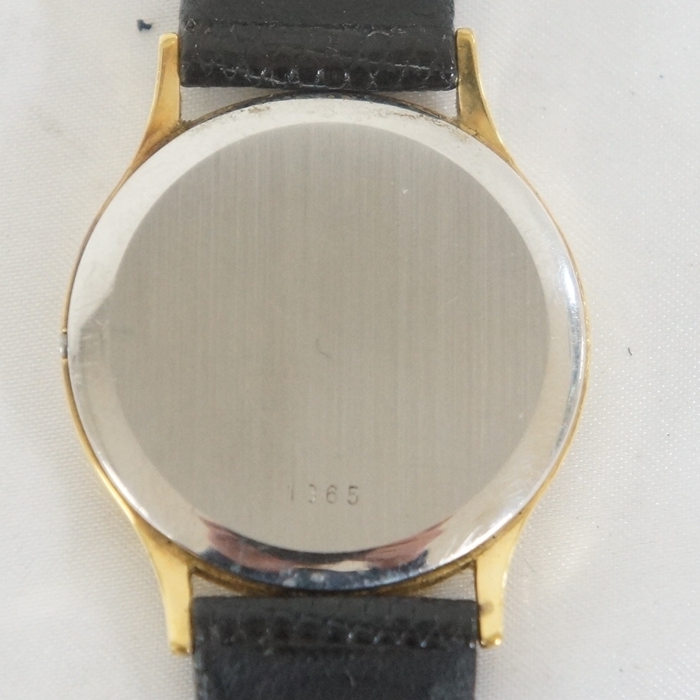 OMEGA オメガ DE VILLE デビル ラウンド ゴールド文字盤 メンズ クォーツ 腕時計 8504193711の画像4