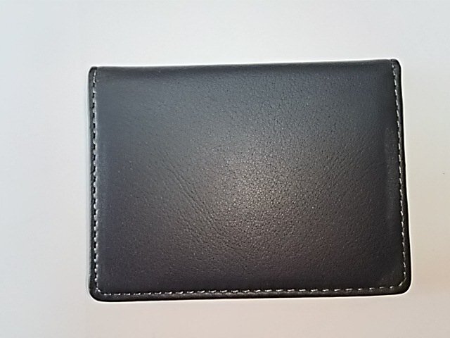 B130* original leather [ new goods unused ] ticket holder black popular prompt decision!2 surface pass case outlet stock disposal sale special price cheap!