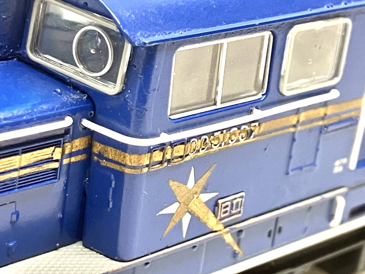 ☆ KATO カトー 1-701 DD51 北斗星塗装 HOゲージ スムーズ走行良好 ライト点灯 鉄道模型 の画像8
