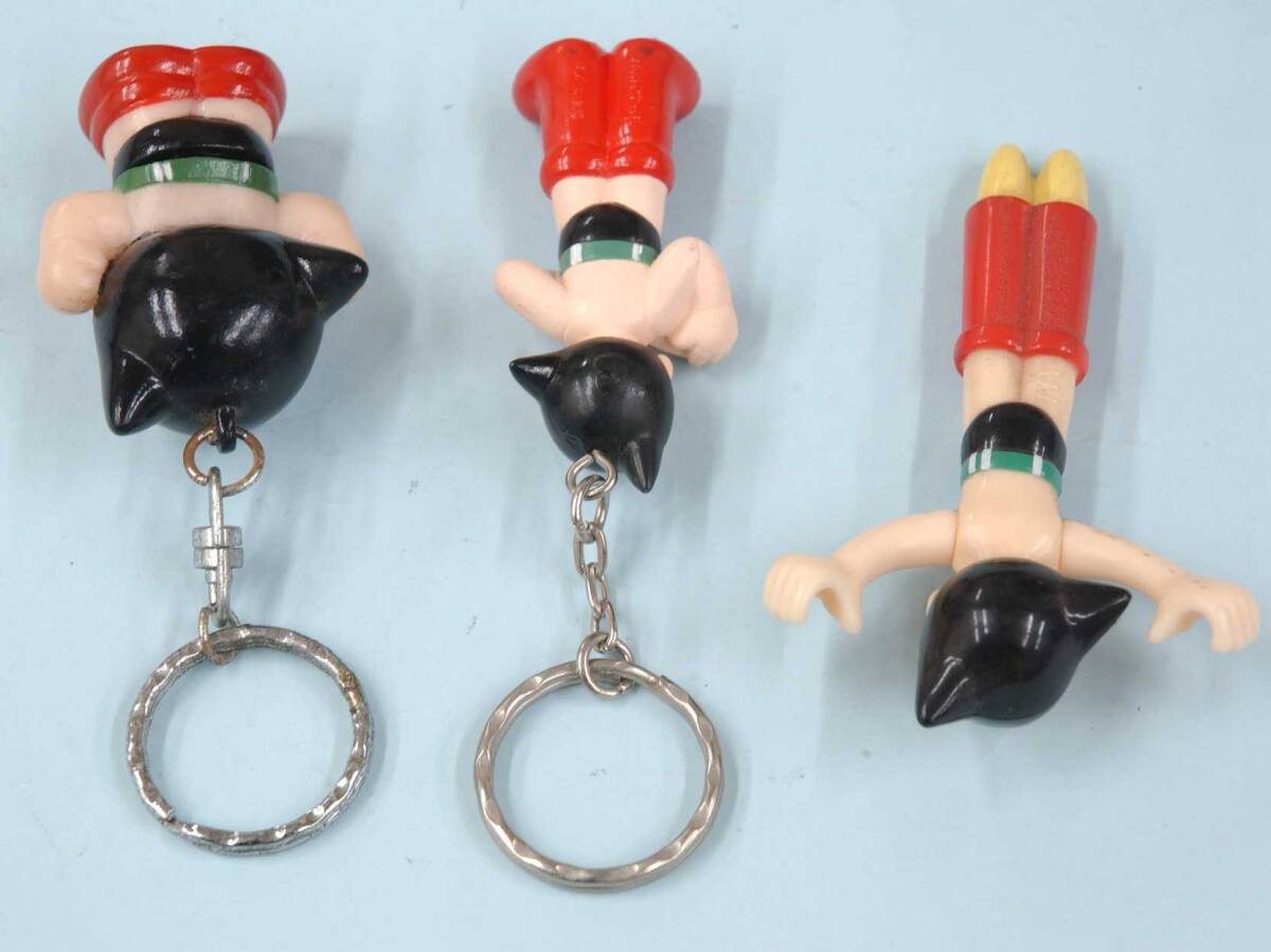  key holder / strap # Astro Boy #2 kind + extra #3 piece together # hand .. insect 