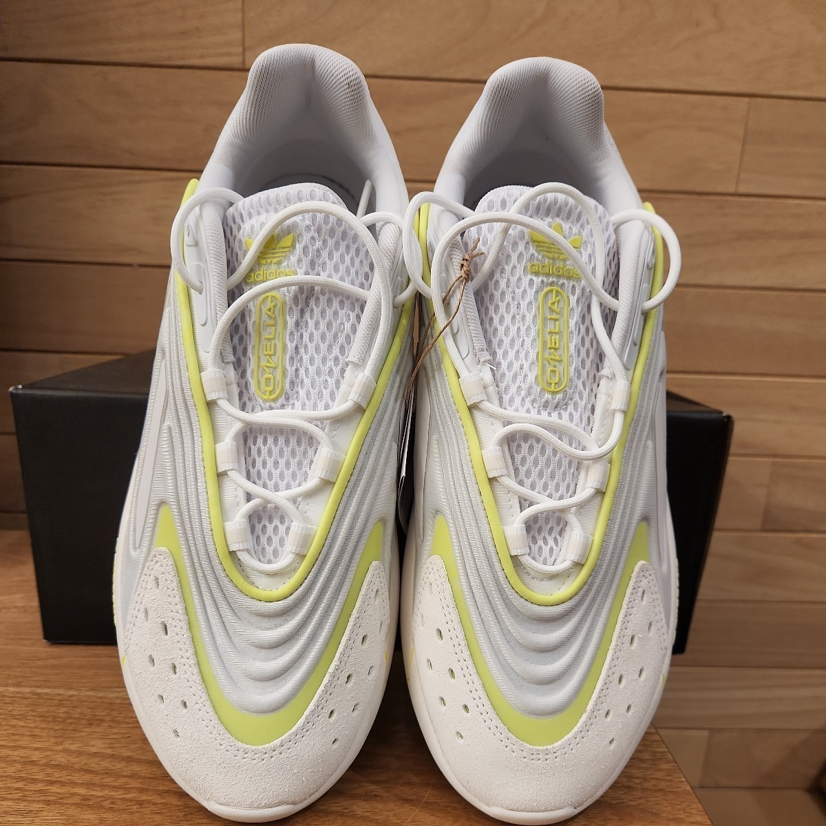 26.5cm new goods regular goods Adidas Originals oze rear adidas OZELIA GX3268 men's sneakers white yellow 