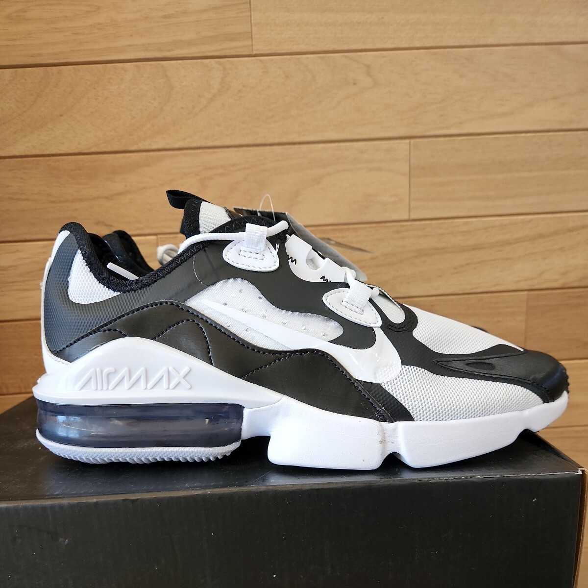 27.5cm 新品正規品 黒/白 ナイキ エア マックス インフィニティ 2 NIKE AIR MAX INFINITY 2 BLACK/WHITE ブラック ホワイト CU9452-004_画像9