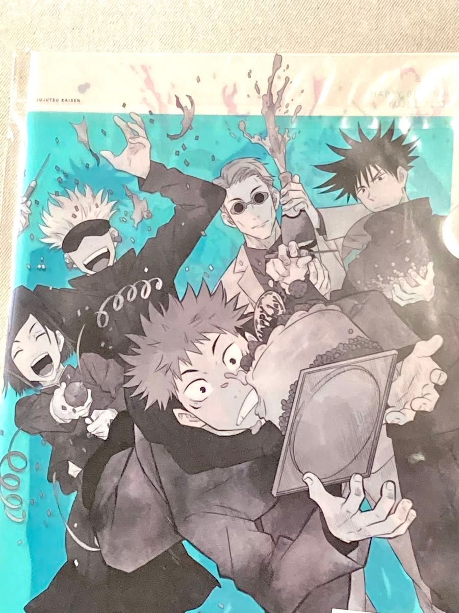 価格相談不可●呪術廻戦 虎杖悠仁 バースデー 誕生日 A4クリアファイル 五条悟 七海建人 伏黒恵 釘崎野薔薇