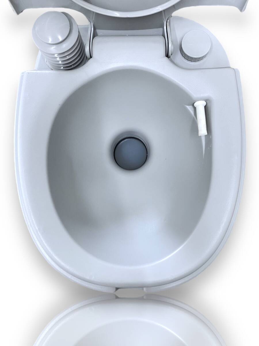未使用開封済み 移動式水洗トイレ 12L グレー Gray ポータブル 簡易トイレ Toilet ベストアンサー（株）Size：50×39×36.5cmの画像9