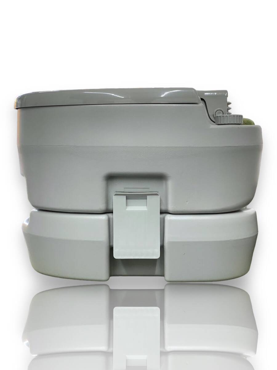 未使用開封済み 移動式水洗トイレ 12L グレー Gray ポータブル 簡易トイレ Toilet ベストアンサー（株）Size：50×39×36.5cmの画像3
