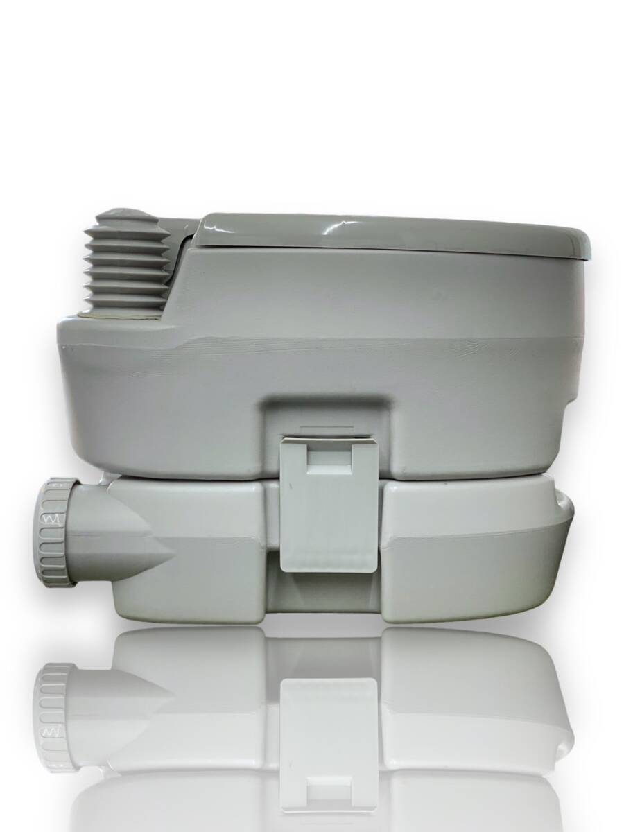 未使用開封済み 移動式水洗トイレ 12L グレー Gray ポータブル 簡易トイレ Toilet ベストアンサー（株）Size：50×39×36.5cmの画像4