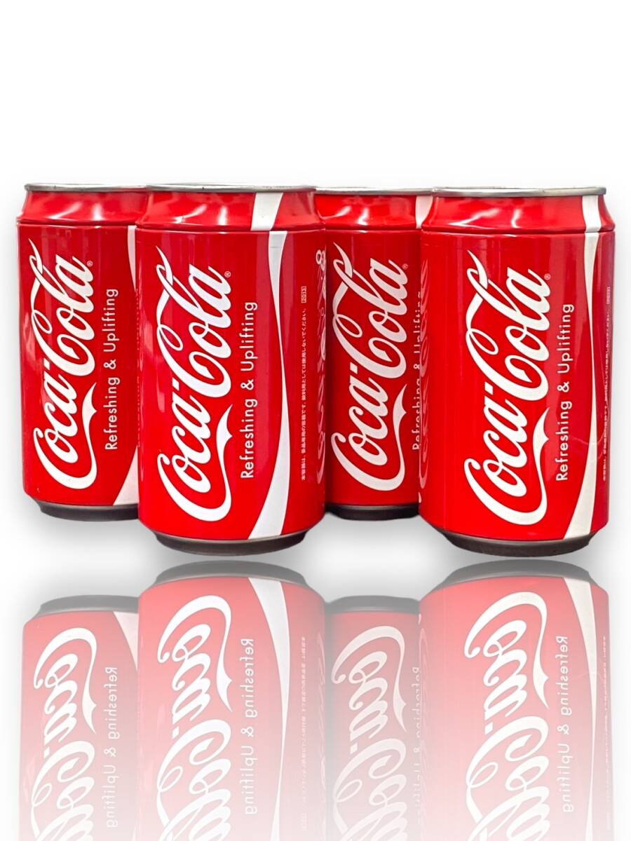 1円スタート Coca Cola コカコーラ アタリ缶 HAPPY CAN ハッピー缶 貯金箱 2013年 4点セット ノベルティ インテリア コレクションの画像1