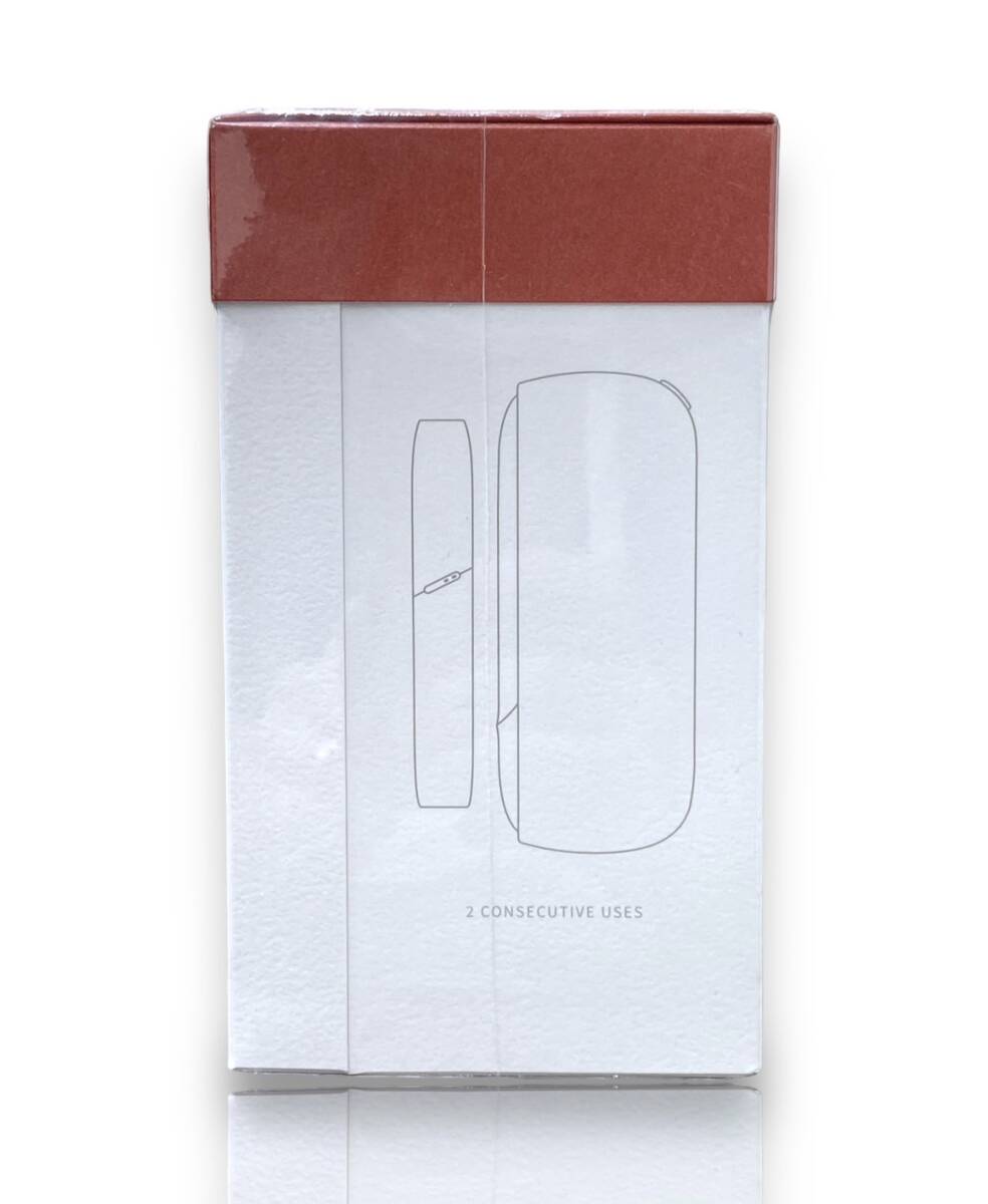 1円スタート 未使用保管品 未開封 IQOS 3 DUO アイコス 3 デュオ ウォームカッパー 赤 Red 電子タバコ 喫煙具の画像2