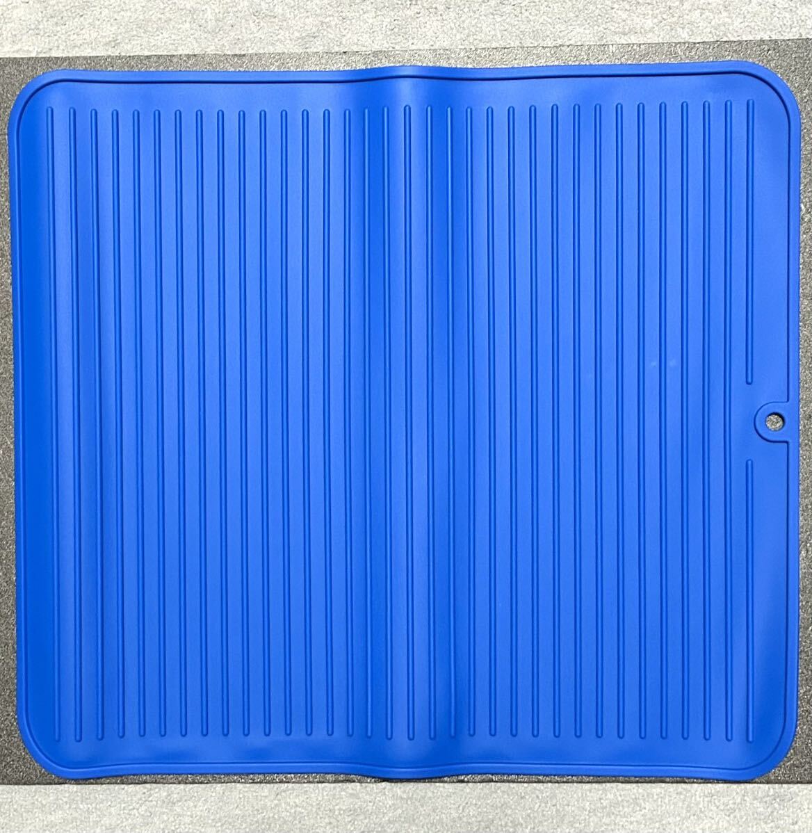 送料無料　シリコン　食器乾燥マット　キッチン 耐熱性 ブルー 40×45cm_画像2