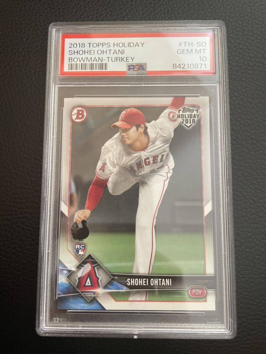 35枚限定 2018 大谷翔平 Topps Holiday Bowman-Turkey Shohei Ohtani 6/35 PSA10 ターキーロゴ入り RC ルーキーカード の画像1