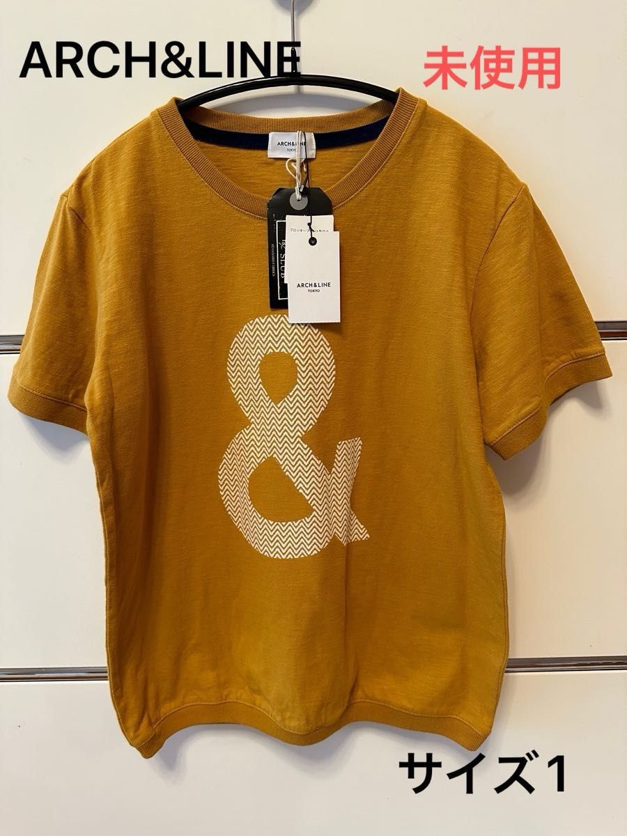 【ARCH&LINE】アーチアンドライン ロゴ Tシャツ サイズ1 スラブTシャツ　ビッグ "アンド" 