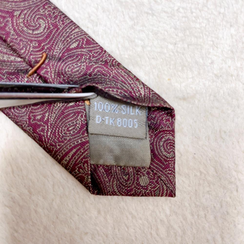 [ beautiful goods ]Calvin Klein Calvin Klein necktie peiz Lee men's feeling of luxury gorgeous brand silk 100% one Point Logo L16