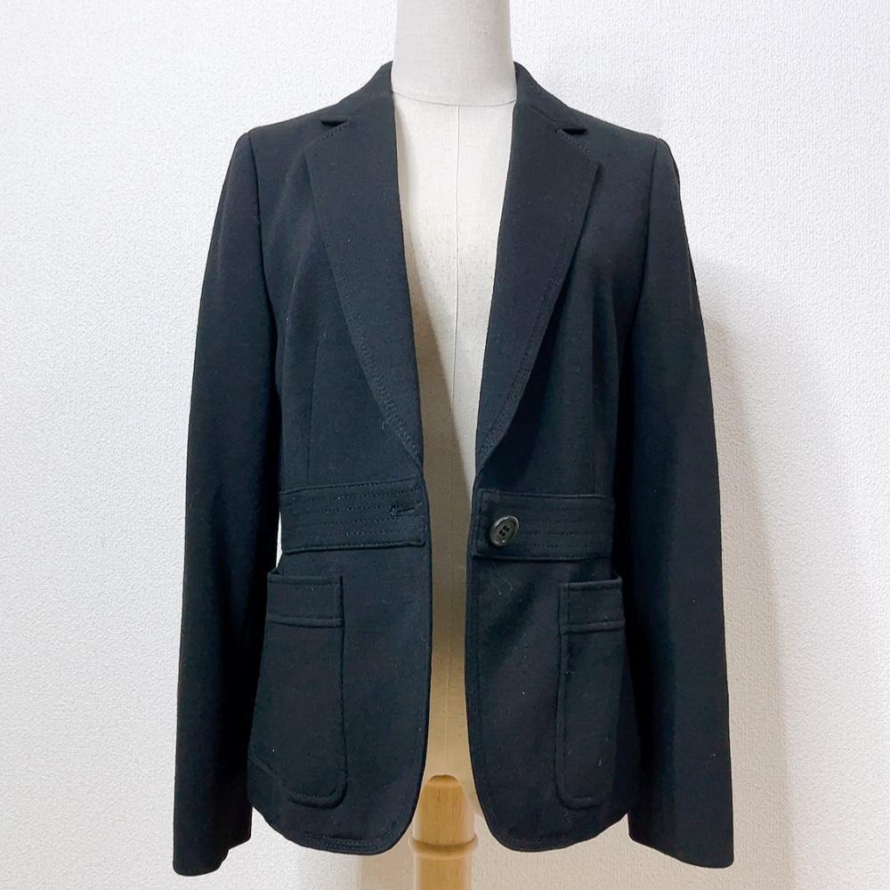 [ beautiful goods ]23 district wool 100% feeling of luxury large size rare tailored jacket beautiful . on goods elegant lady's stretch .03