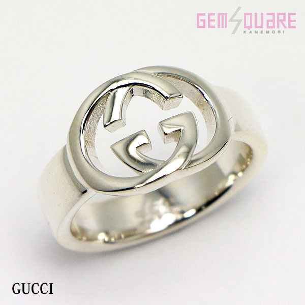 低価格の 【値下げ交渉可】GUCCI グッチ 190483 仕上げ済 箱付 4.9g サイズ11 指輪 ブリットリングSM インターロッキングG Ag925 シルバー