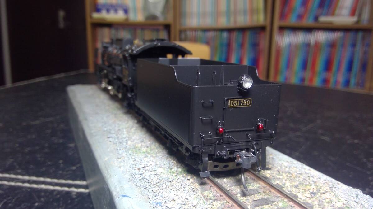  Tenshodo D51(51790) steam locomotiv angle dome 1/80 16.5 millimeter final product 