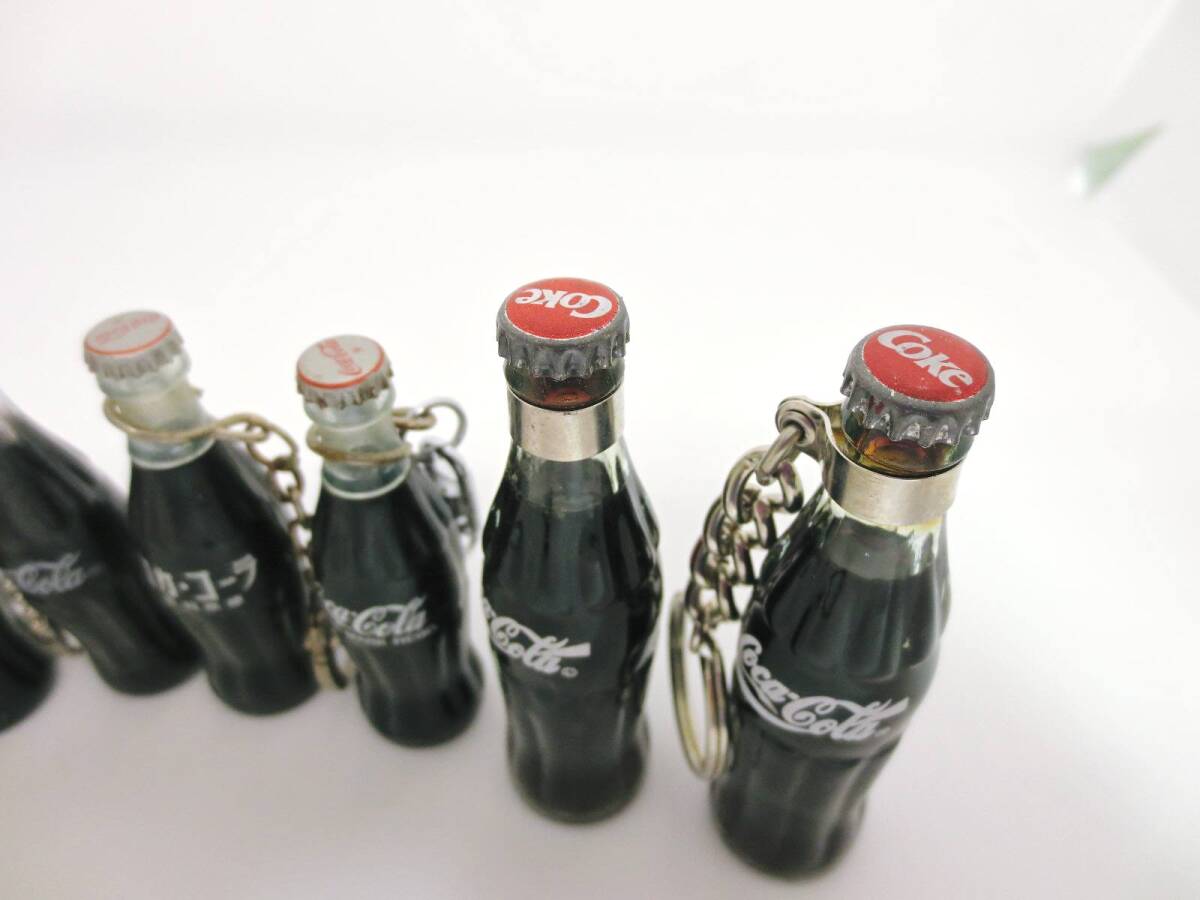 コカ・コーラ ミニボトル キーホルダー 7個セット 当時物 昭和レトロの画像3