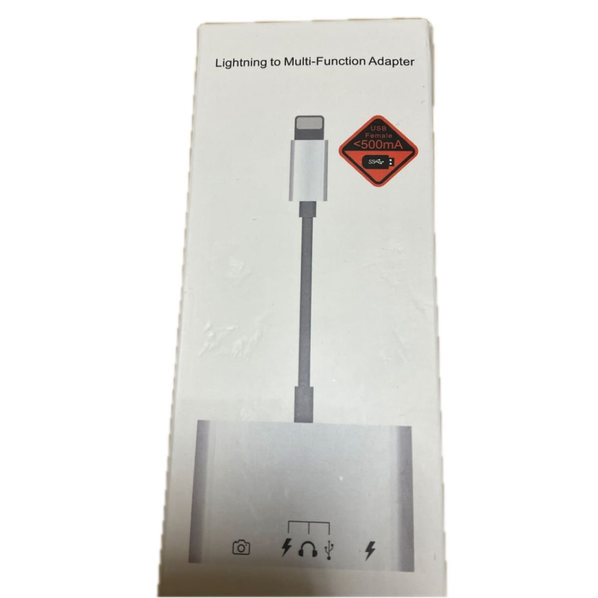 Lightning to USB A Type-C 変換アダプタ 3in1