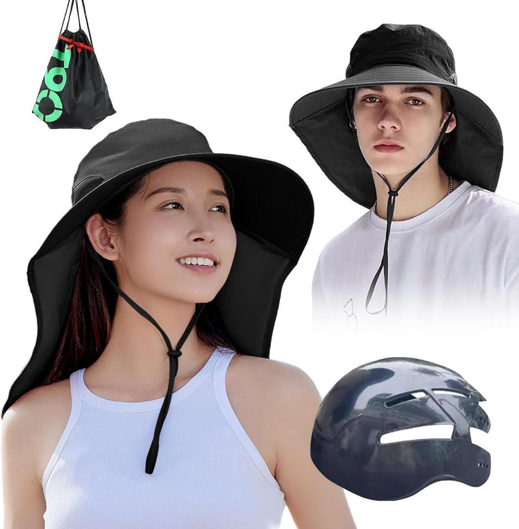 帽子型 ヘルメット UVカット キャップ レディース サイクリング 紫外線対策_画像1