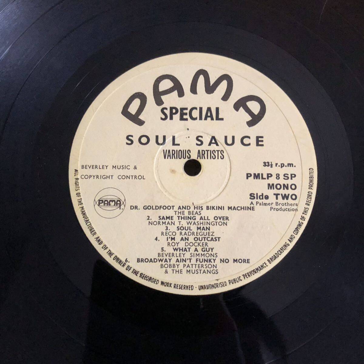 Pama Soul Sauce LP Funky Reggae V.A ファンキーレゲエ オムニバス UK 33 レコードの画像4