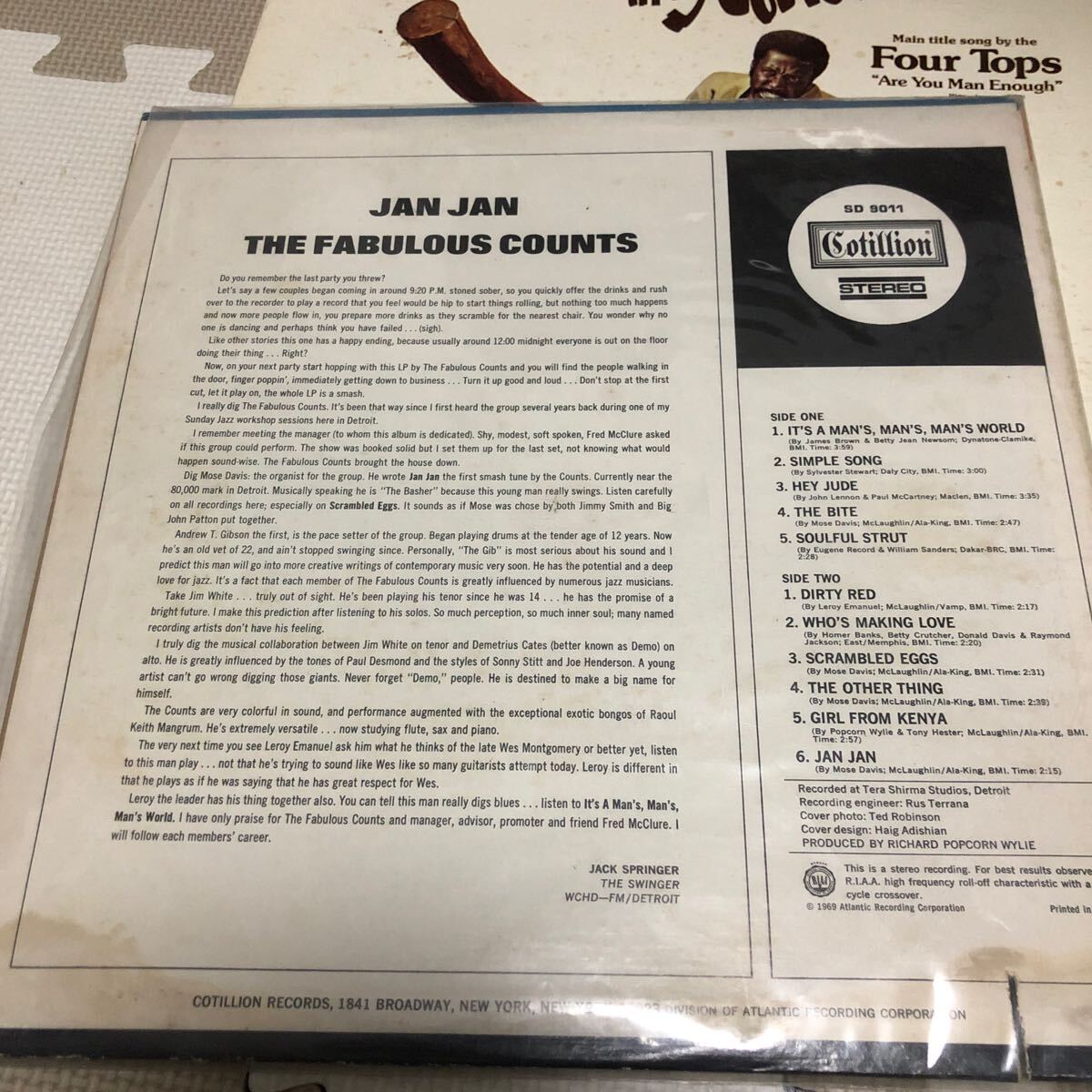 ◎極美US盤The Fabulous Counts / Jan Jan◎Muro Mix収録レアグルーヴRare Groove A to Z掲載 レアグルーブ funk jazz LP の画像2