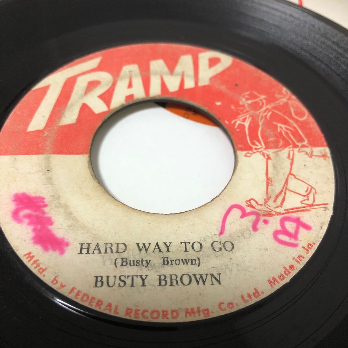  Busty Brown Aware Of Love / Hard Way To Go Roots Lovers Rock Reggae Dub ルーツ dubレゲエ ダブ 12 レコード Deep tramp の画像1